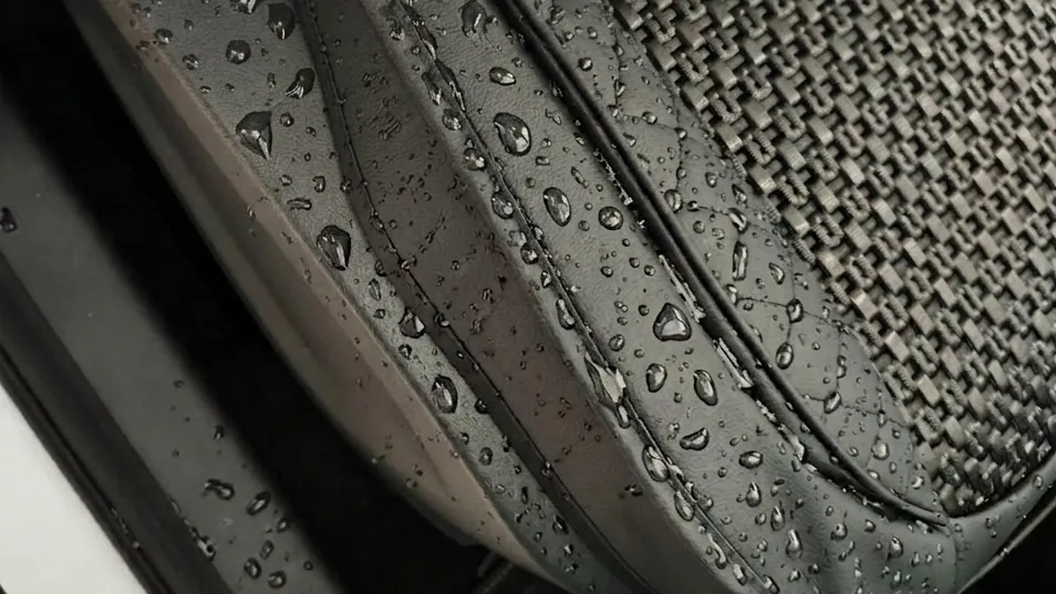 MGS-001 PU leather water resistance test